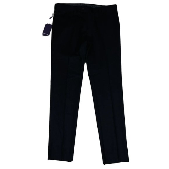 NWT Bartorelli Napoli Black Wool Mens Dress Pants GIO Size 34X33.5 Unfinished - Picture 1 of 9